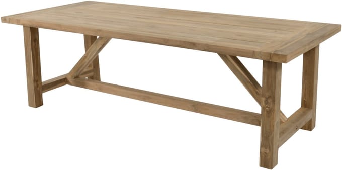 Les - Tuintafel Castle recycled teak 240x100 cm - naturel
