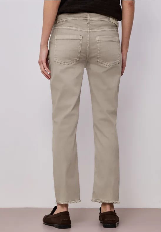 Straight Legs jeans met franje aan de zoom