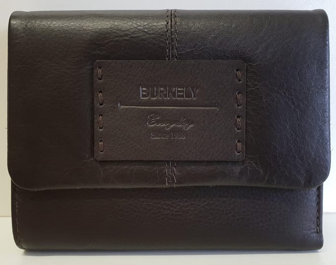 Burkely Soft Overslag Portemonnee Dark Brown
