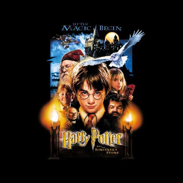 Harry Potter The Sorcerer's Stone Hoodie - Black - S