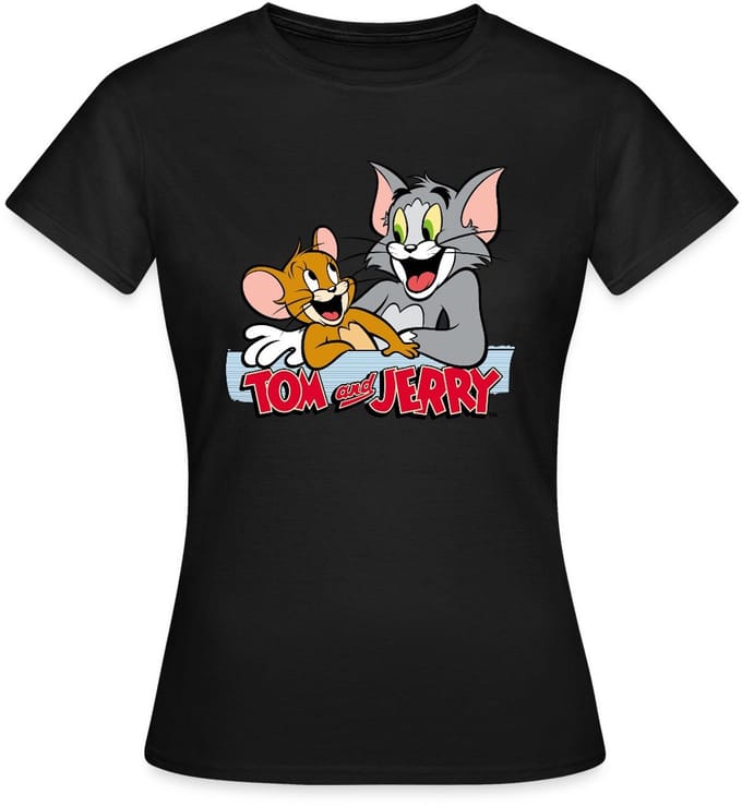 Tom En Jerry Vrienden T-Shirt Dames