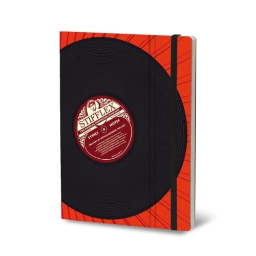 Stifflexible notitieboekje vinyl, 19 x 25 cm, lyrics