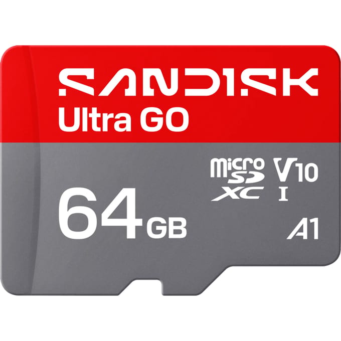 microSDXC SanDisk Ultra GO Android A1 Geheugenkaart, 64Gb, Klasse 10 / UHS-1 U1 SDSQUGN-064G-GN6MN