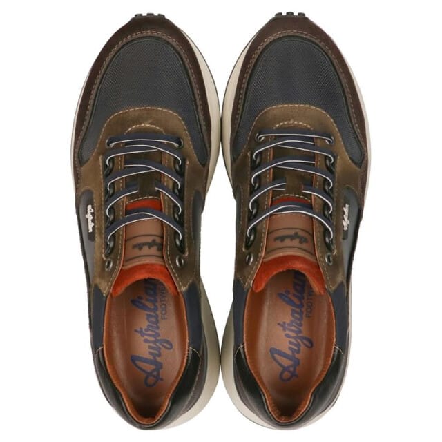 Australian Oxford Sneakers - Leren Sneaker - Heren - Bruin - Maat 41