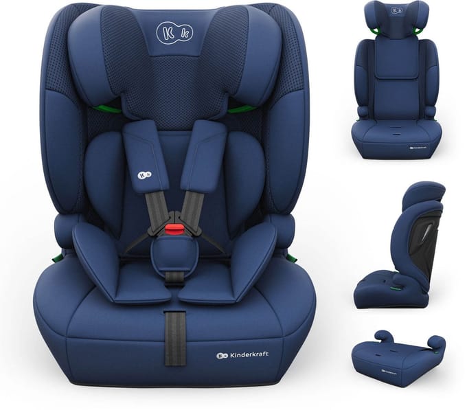 Kinderkraft COMFORT UP 2 PLUS - Autostoel - Verstelbare Hoofdsteun - Blauw