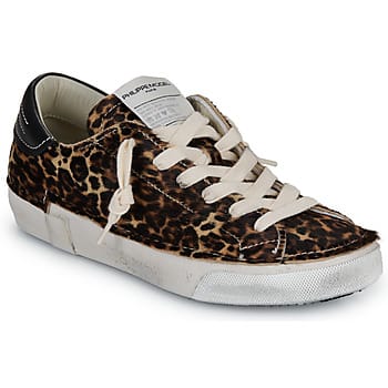 Philippe Model Prsx Low Woman Sneakers - Ponyhair - Dames - Bruin - Maat 36