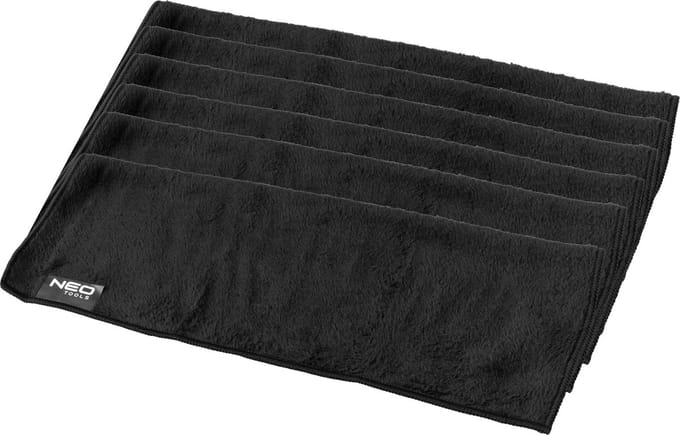 NEO Tools microvezeldoeken - schoonmaakdoeken auto - 6 stuks - 45x38 cm - dubbelzijdig