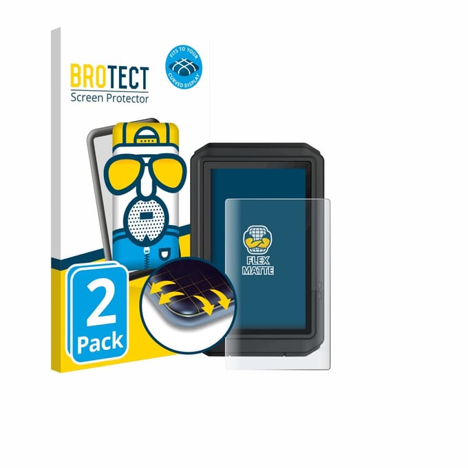 BROTECT - Screenprotector voor Garmin eTrex Touch 2025 - Folie Beschermfolie matte volledig dekking 2 Stuks