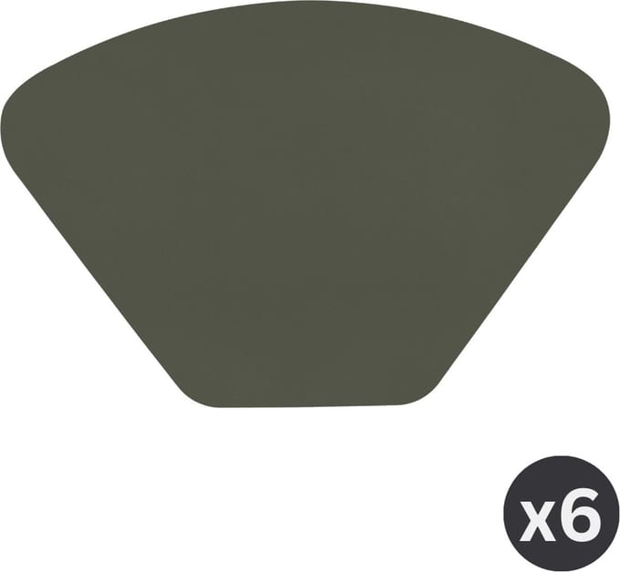 Placemat TOGO WEDGE, SET/6, 32x48cm, grijs