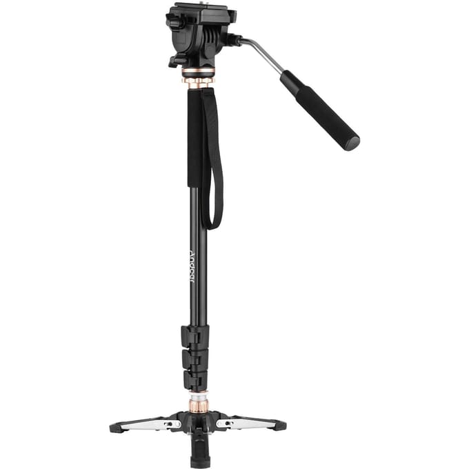 173cm/68inch Fotografie Monopod Stand Aluminiumlegering 6kg Draagvermogen met Afneembare goud
