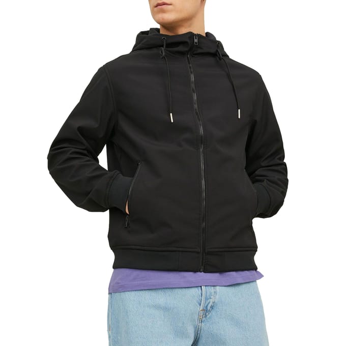 JACK&JONES JJEBASIC SOFTSHELL HOOD NOOS Heren Jas - Maat S