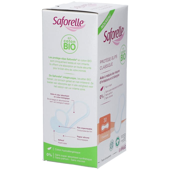 Saforelle® Klassiek inlegkruisje BIO 30 Verband