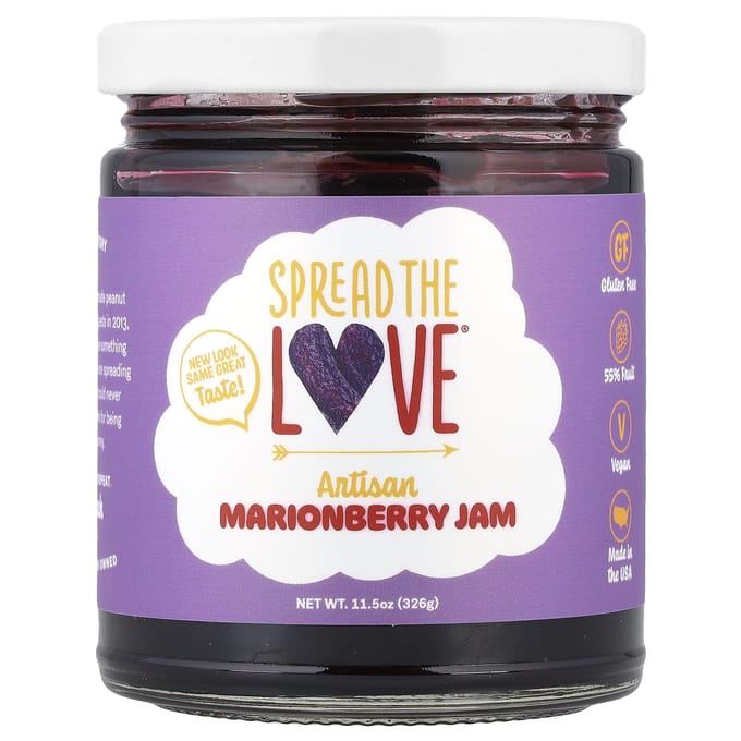 Partagez l'amour, Confiture Artisanale de Mûre de Marion, 11,5 oz (326 g) black