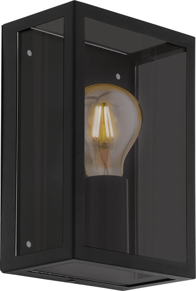 Eglo Wandverlichting Alamonte Smoke Zwart E27