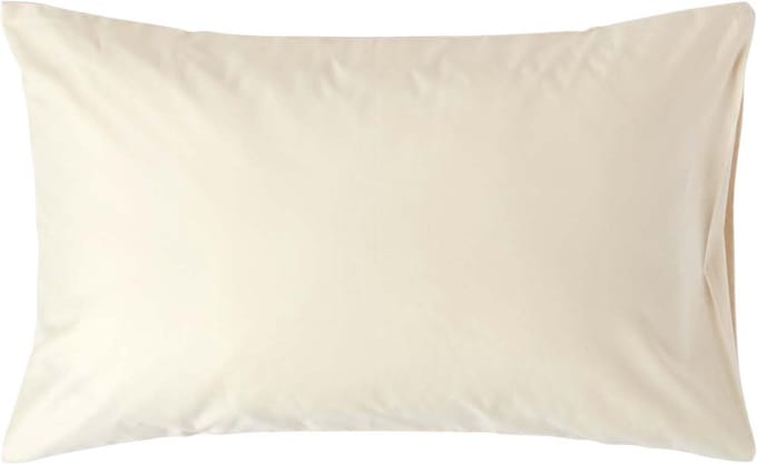 Homescapes Luxe Satijn Kussensloop 50x75 cm – Crème – 100% Egyptisch Katoen – Draaddichtheid 1000