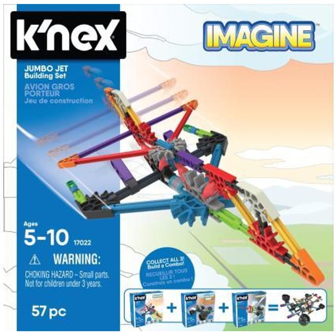 Knex Imagine Jumbo Jet Building Set 57-delig constructieset
