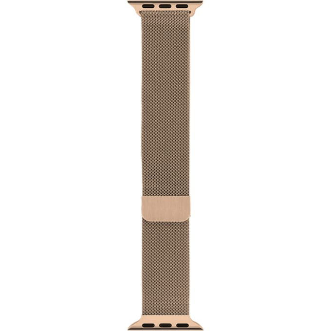 BlueBuilt Milanees Bandje Goud voor Apple Watch 40/41/42 mm