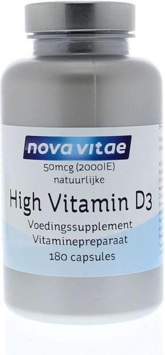 Nova Vitae High vitamine D3 2000IU 50 mcg 180 capsules