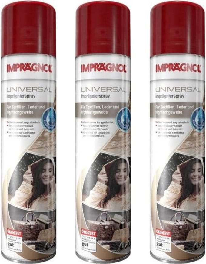 Imprägnol Universal impregneermiddel - Waterafstotende spray - Schoenen en Jas - 3 x 400ml