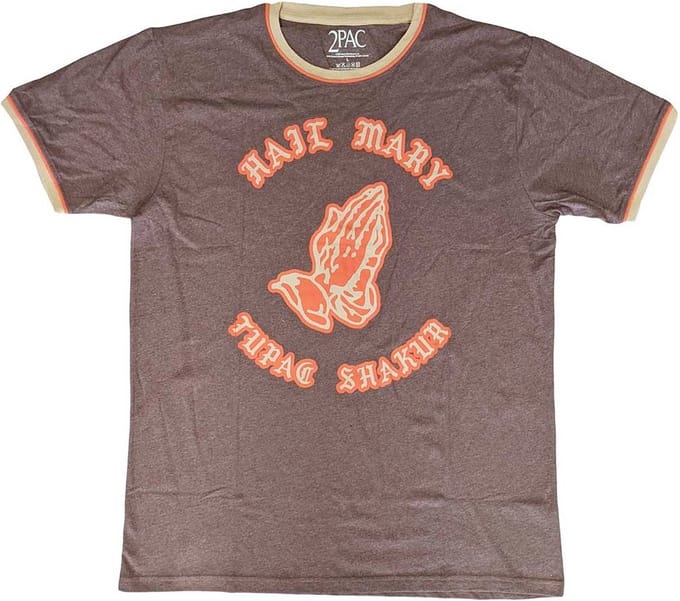 Tupac - Hail Mary Heren Tshirt - XL - Bruin