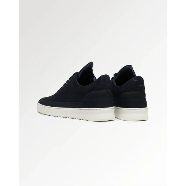 Filling Pieces - Low Top Ripple Nubuck Navy - Maat 40