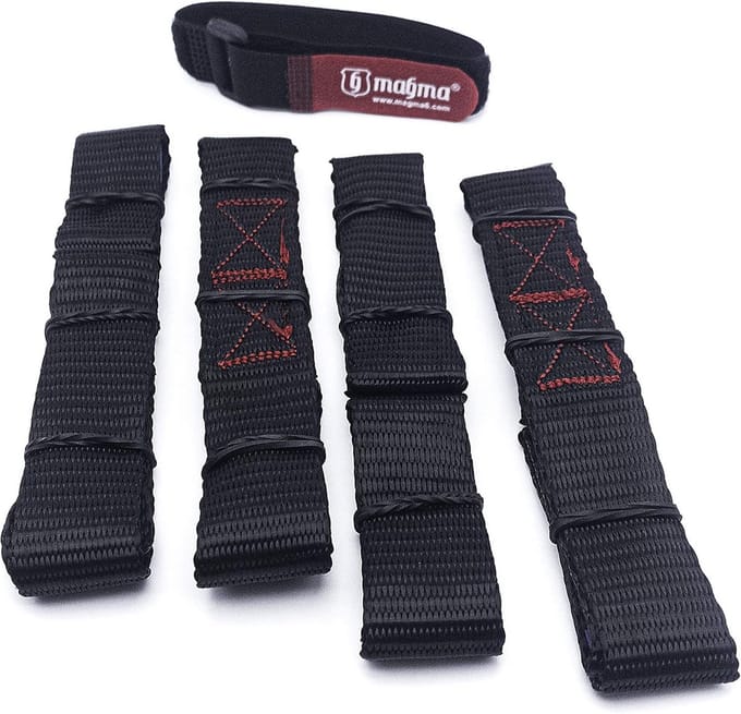 Set van 4 Korte Spanbanden met Soft Loops 30 cm - 1000 kg Werkbelasting