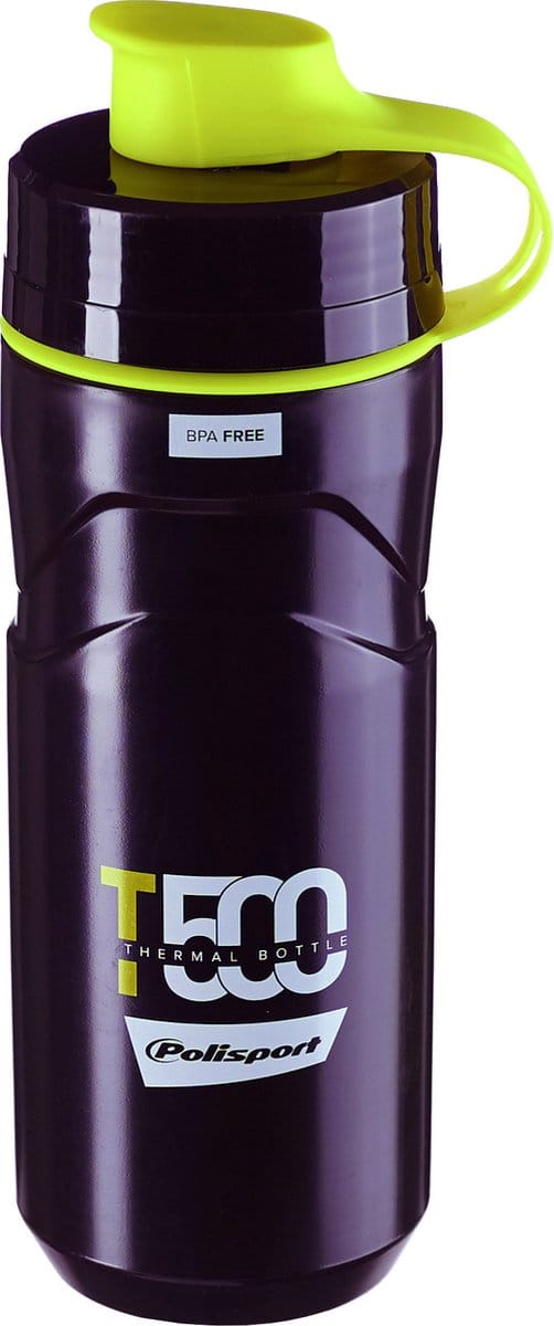 POLISPORT THERMAL BOTTLE T500 BLACK/LIME GREEN