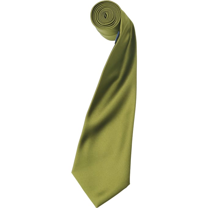 Premier Herensatineband (smal blad) (pakje van 2) (Khaki)