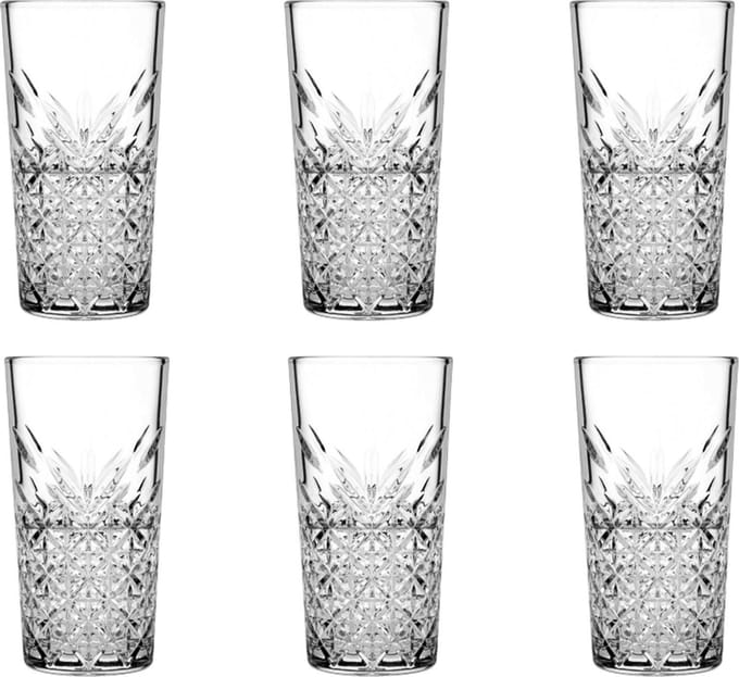 Pasabahce Longdrink Timeless Stapelbaar 36,5 cl - Transparant 6 stuk(s)