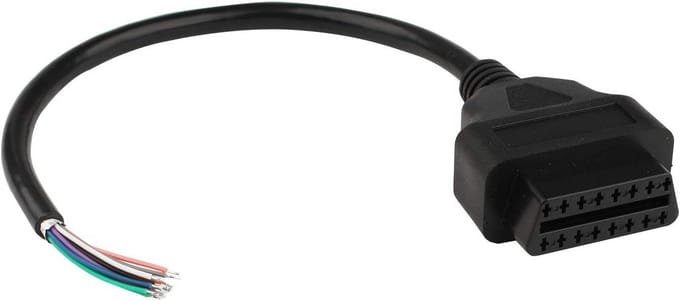 OBD2 16-Pin Vrouwelijk naar Open Draad Kabel Verlenging voor Diagnostische Tools - 30cm