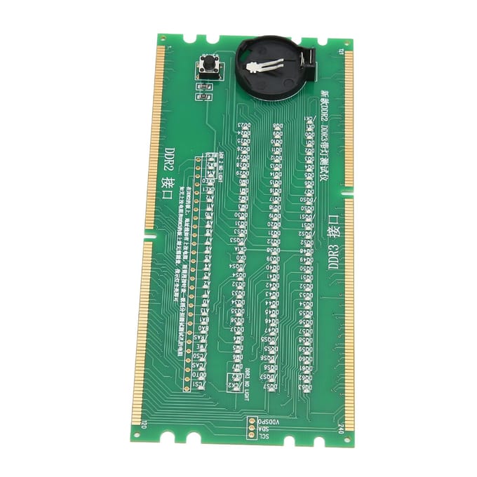 Computergeheugentester DDR2 DDR3 2-in-1 PCB Materiaal Lichtemitterende Diodes Desktop Moederbord Tester blue