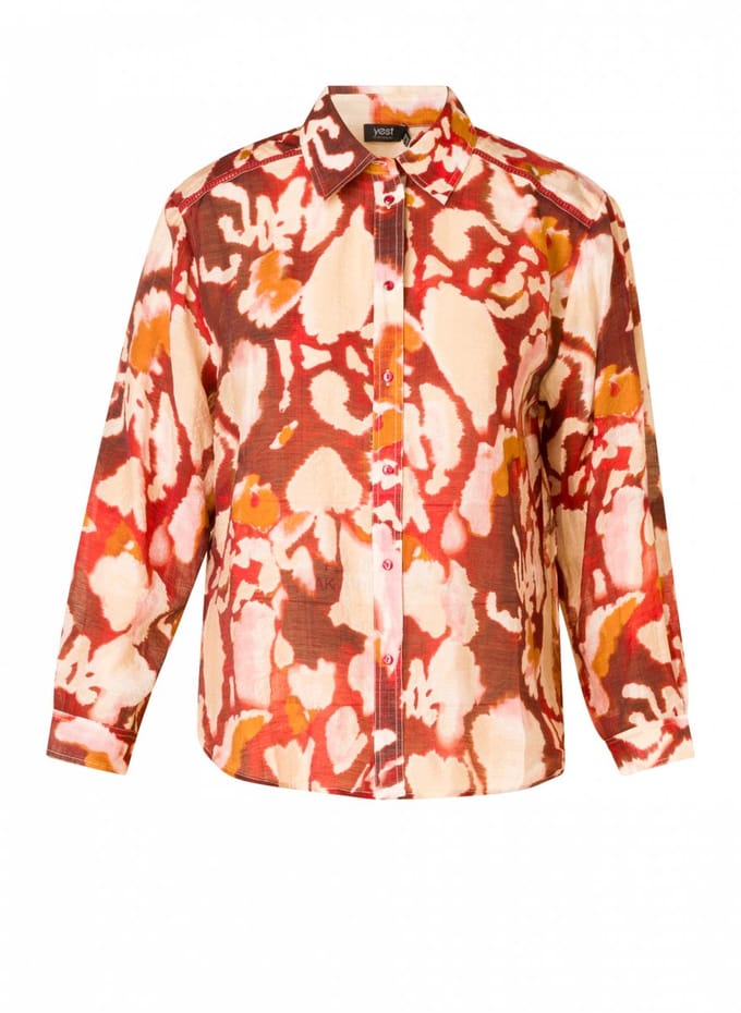 YESTA Vesa - Maroon/Multi Colour - maat X-0(44)