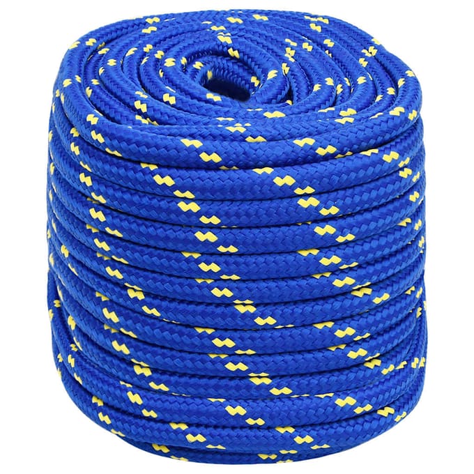vidaXL - Boottouw - 16 - mm - 100 - m - polypropeen - blauw