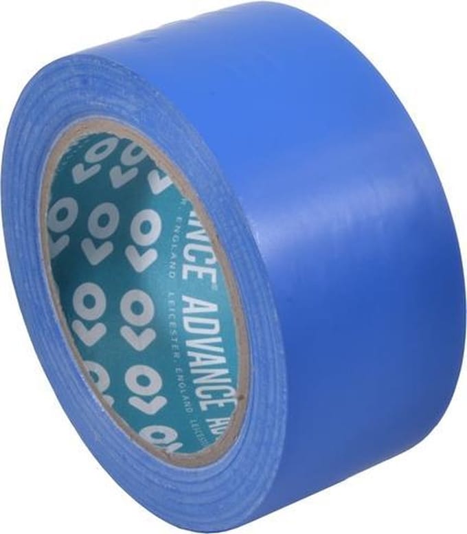 Advance - AT8 - PVC markeringstape 50mm x 33m Blauw