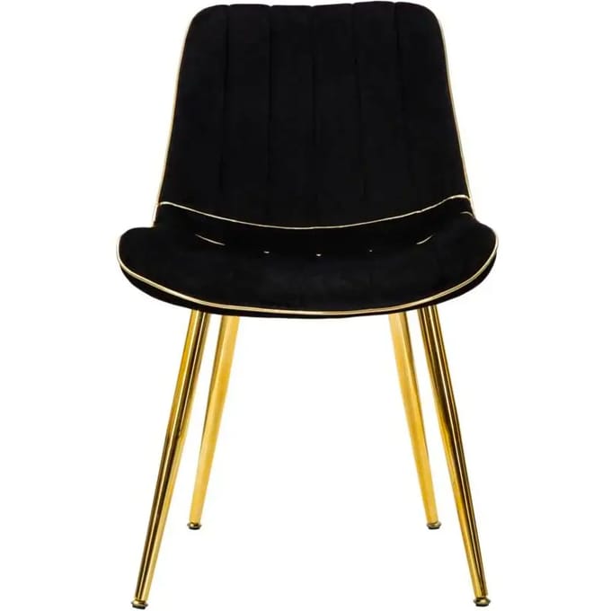 Stoel Paris Nera/gold Set 2 Pcs 51×59×79 cm