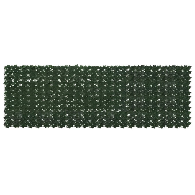vidaXL - Balkonscherm - met - bladeren - Donkergroen - 300 - x - 100 - cm