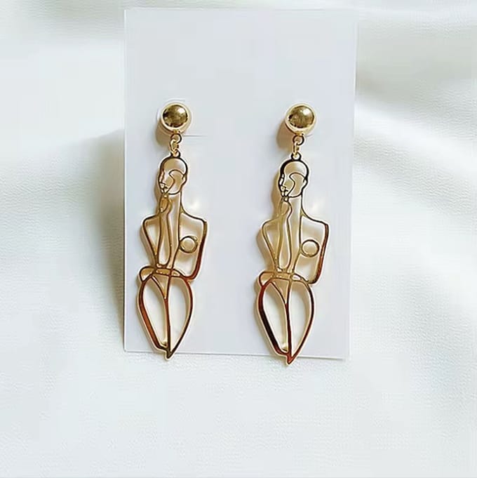 Lichaam oorbellen | goud gekleurd
