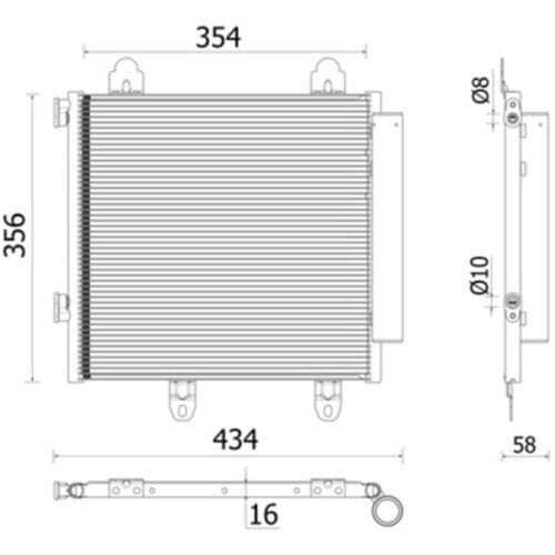 Condensator, airconditioner MAHLE AC 897 000P