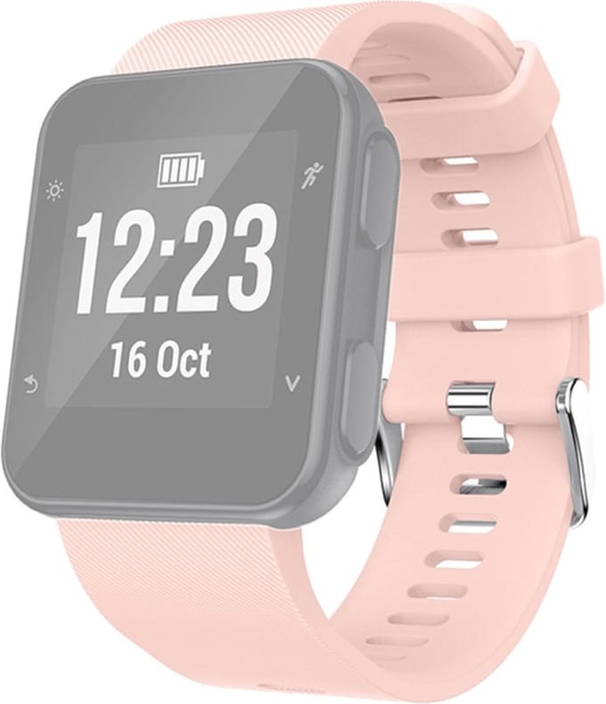 Siliconen bandje - geschikt voor Garmin Forerunner 30 / 35 - roze