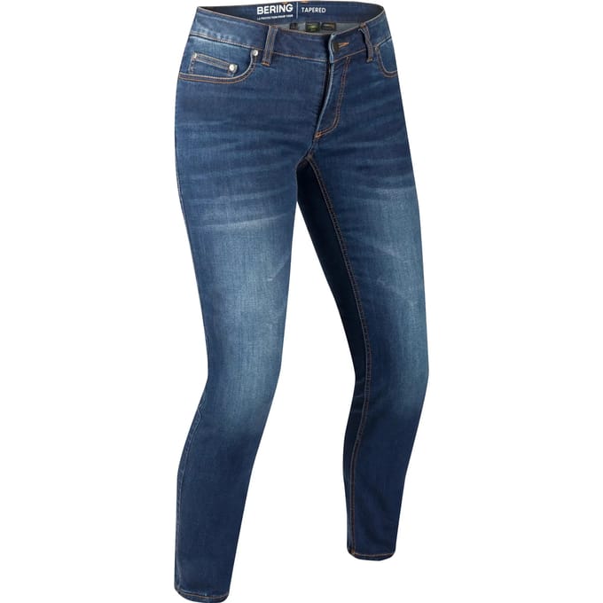 Slim fit motorjeans voor dames Bering Trust