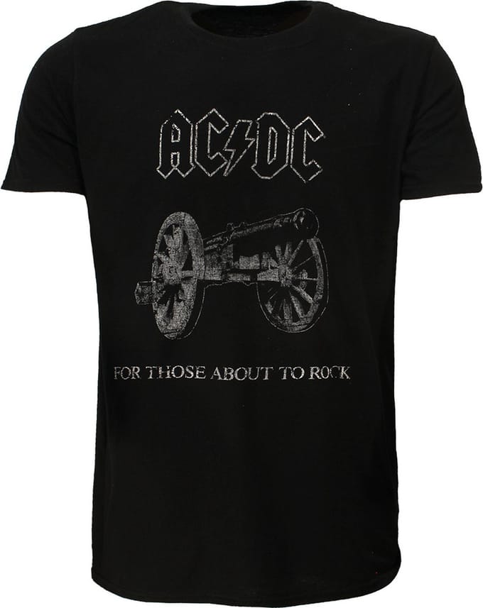 AC/DC For Those About To Rock T-Shirt - Officiële Merchandise - M
