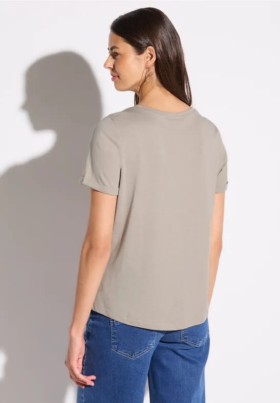 Shirt met foliedruk