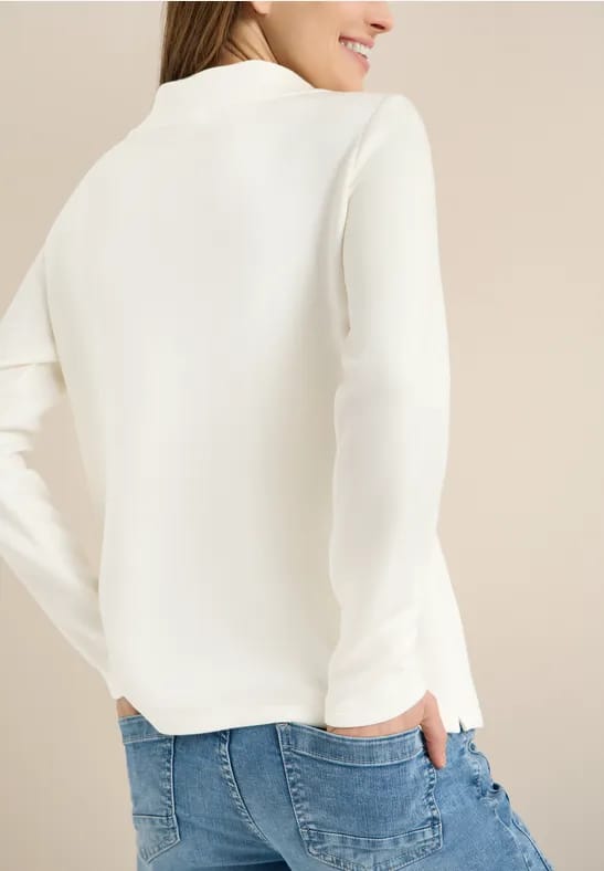 Sweater met lange mouwen en Wording Artwork