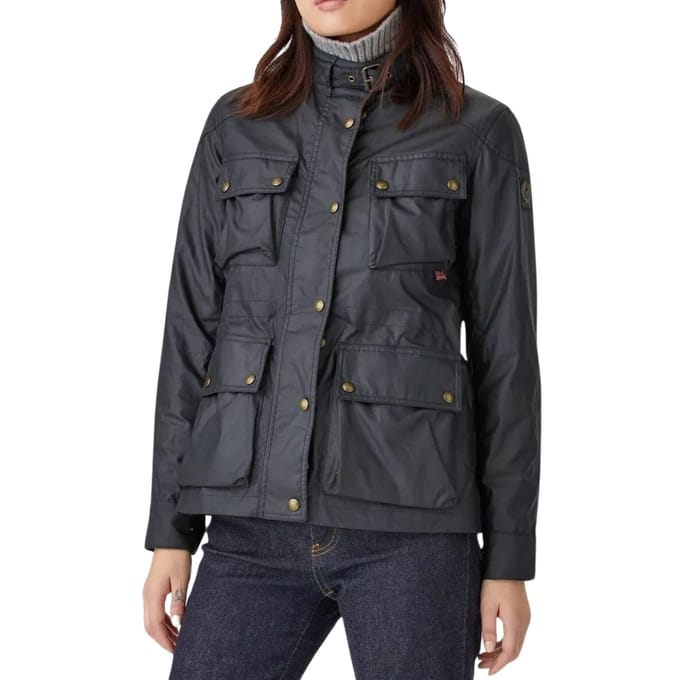 Belstaff Womens Fieldmaster Dark Ink Marineblauw dun jack