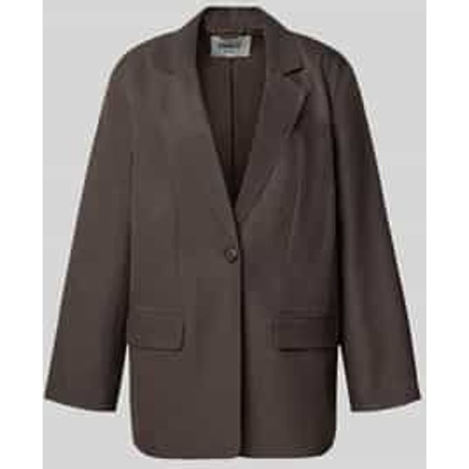 Loose fit longblazer met reverskraag model 'LINDA'