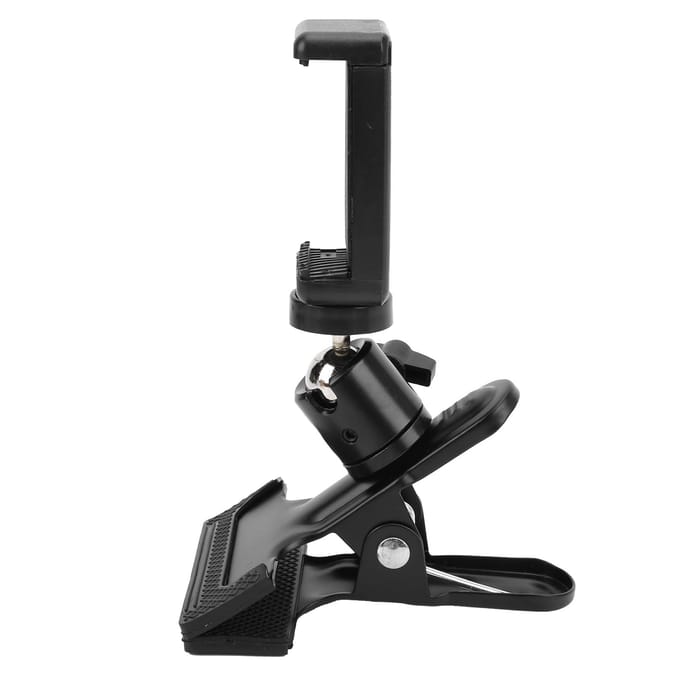 Metalen Gitaar Bas Telefoonhouder Live Uitzending Beugel Ukulele Klankgat Telefoonclip black