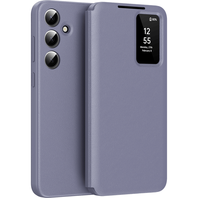 CaseBody Samsung Galaxy S25 Smart Cover Paars