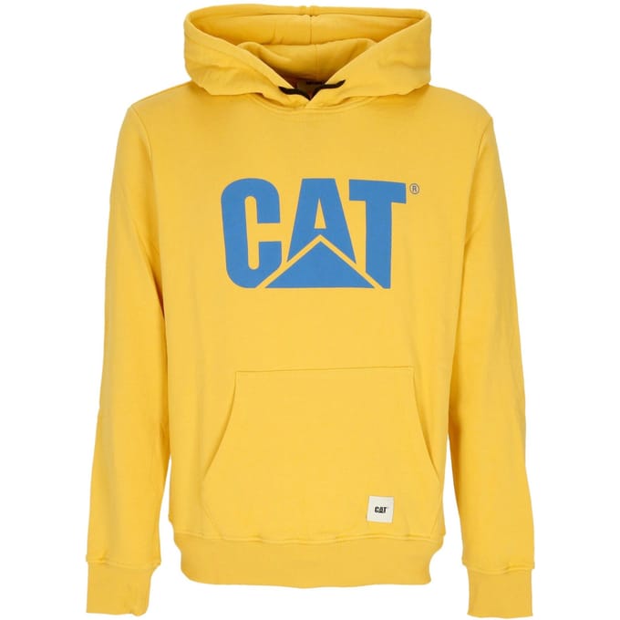 Herenhoodie Logo Hoodie Kat Geel