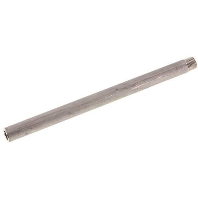 R 1/4'' Buitendraad x 13.5mm RVS Pijpnippel met Las uiteinde 20 Bar DIN 2982 - 200mm