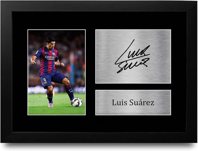 Gedrukte A4 Cadeau voor Voetbalfans met Gesigneerde Replica